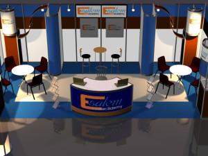 3x5 booth exhibition stand Modèle 3D