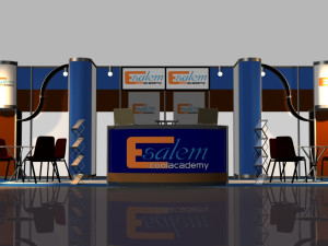 3x5 booth exhibition stand Modèle 3D