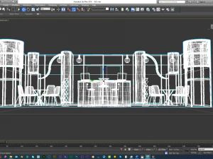 3x5 booth exhibition stand 3D Model