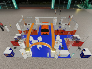 3d stand exhibition booth design system 3D-Modell