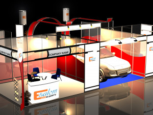 3d stand exhibition booth design system 3D-Modell