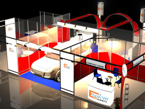 3d stand exhibition booth design system 3D-Modell
