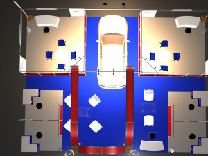 3d stand exhibition booth design system 3D-Modell