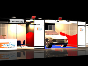 3d stand exhibition booth design system 3D-Modell
