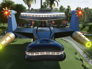 spaceship design 3ds max model and lumion Model 3D