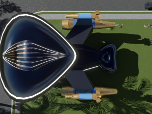 spaceship design 3ds max model and lumion Model 3D