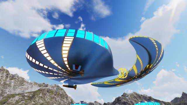 spaceship design Modèle 3D .c4d .max .obj .3ds .fbx .stl .blend 