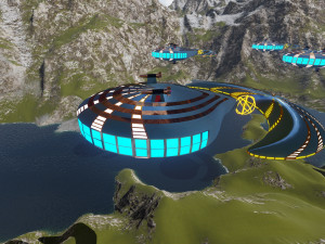 spaceship design Modèle 3D