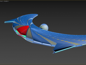 spaceship design 2 3D मॉडल