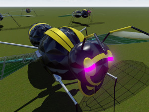 flying hornet design 3ds max model and lumion 3D Model