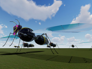 flying hornet design 3ds max model and lumion Model 3D