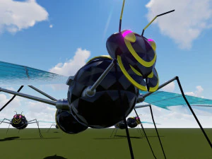 flying hornet design 3ds max model and lumion 3D Model