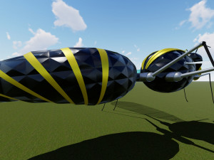 flying hornet design 3ds max model and lumion Model 3D