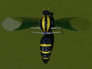 flying hornet design 3ds max model and lumion Model 3D
