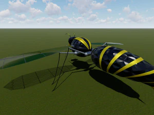 flying hornet design 3ds max model and lumion 3D Model