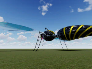 flying hornet design 3ds max model and lumion 3D Model