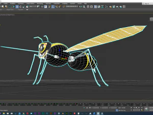 flying hornet design 3ds max model and lumion 3D Model