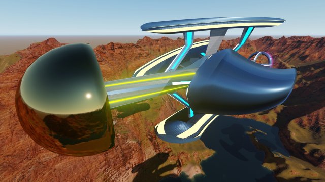 sci fi spaceship design 3ds max model and lumion 3D Модель .c4d .max .obj .3ds .fbx .stl .blend 