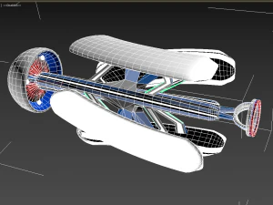 sci fi spaceship design 3ds max model and lumion 3D Model