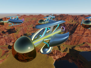 sci fi spaceship design 3ds max model and lumion 3D Модель