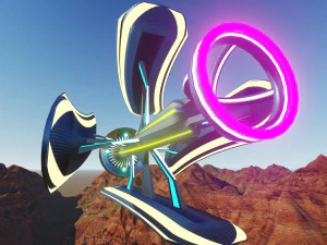 sci fi spaceship design 3ds max model and lumion 3D Model