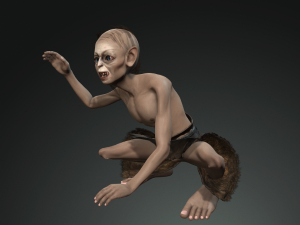 the figure of gollum 3d design character 3D Model