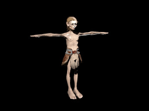 the figure of gollum 3d design character 3D Model