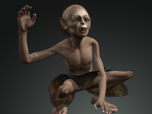 the figure of gollum 3d design character 3D Model