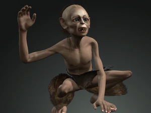 the figure of gollum 3d design character 3D Model