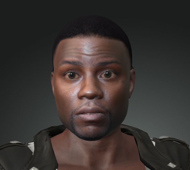 man character design for actor kevin hart ready made characters for animation 3D Model .c4d .max .obj .3ds .fbx .stl .blend 