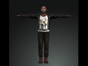 man character design for actor kevin hart ready made characters for animation 3D Model