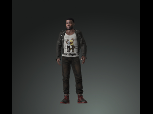 man character design for actor kevin hart ready made characters for animation 3D Model