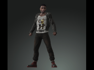 man character design for actor kevin hart ready made characters for animation 3D Model