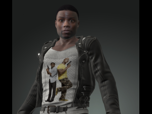man character design for actor kevin hart ready made characters for animation 3D Model