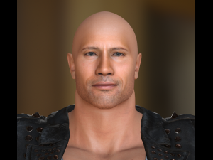 character dwayne johnson the rock Modelo 3D