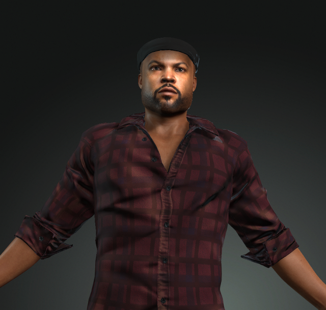 man character 3d design for actor ice cube ready made characters for animation 3D 모델 .c4d .max .obj .3ds .fbx .stl .blend 