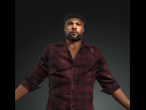 man character 3d design for actor ice cube ready made characters for animation Modèle 3D