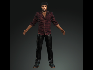 man character 3d design for actor ice cube ready made characters for animation 3D 모델