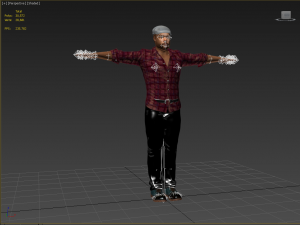 man character 3d design for actor ice cube ready made characters for animation 3D 모델