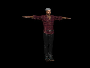man character 3d design for actor ice cube ready made characters for animation 3D 모델