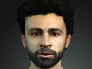 mo salah the famous football player 3d design ready for animation 3D Model
