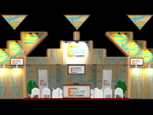 exhibition booth 20x20 octanorm system Modelo 3D