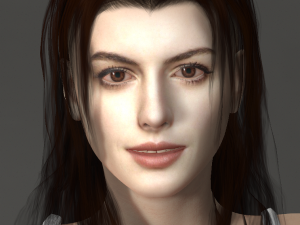 women character 3d design for actor anne hathaway ready made characters for animation 3Dモデル