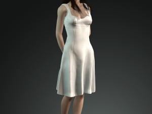 women character 3d design for actor anne hathaway ready made characters for animation 3D 모델