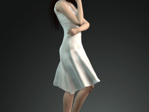women character 3d design for actor anne hathaway ready made characters for animation 3D 모델