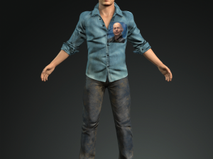 Character design for actor bruce willis 3D Модель