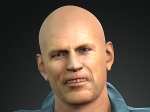 Character design for actor bruce willis 3D Модель