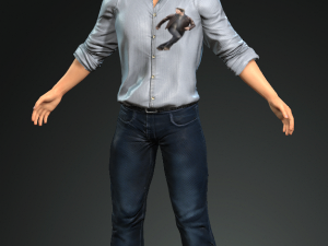 3d character design for actor tom cruise Model 3D