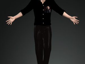 3d character design for actor john wick keanu reeves ready for animation 3D 모델
