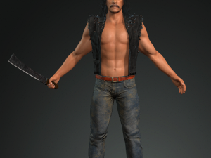 danny trejo machete ready for animation Modelo 3D